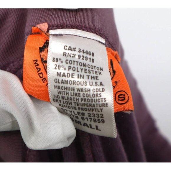 Vintage Retro Thrashed Y2K Juicy Couture Purple Velour Wide-Leg Pants S - Picture 3 of 9